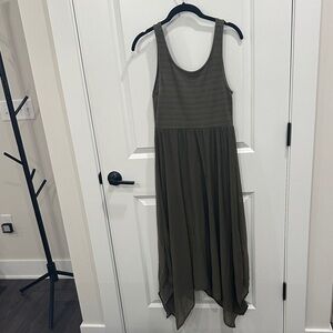 Divided Khaki High Low Dress